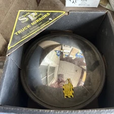 NOS  Sure Plus Convex Chrome Mirror 8” 580