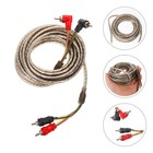  Subwoofer Cable Speaker Wire to Rca Adapter Car Audio Connectors