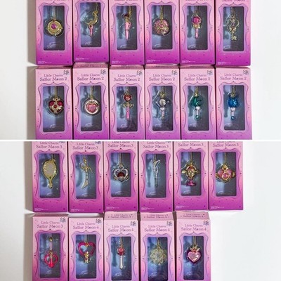 Bandai Sailor Moon Little Charm Set 1 2 3 4 Full Complete Time Toy Bundle