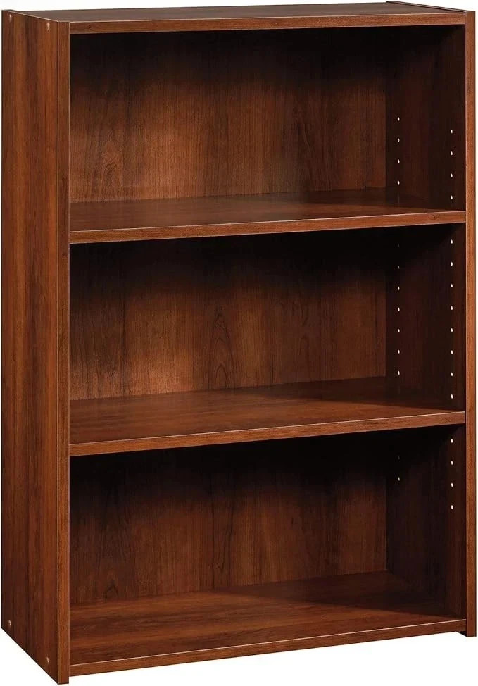 Sauder Beginnings 3-Shelf Bookcase, Bookshelf with Adjustable Storage Shelves,