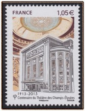 2013 FRANCE 4737** THEATRE des CHAMPS ELYSEES 2013 France MNH