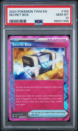 2024 POKEMON TWM EN-TWILIGHT MASQUERADE #163 SECRET BOX PSA 10