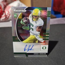 Autographed Juwan Johnson 2020 Prizm Draft Picks Silver Rookie Card #204