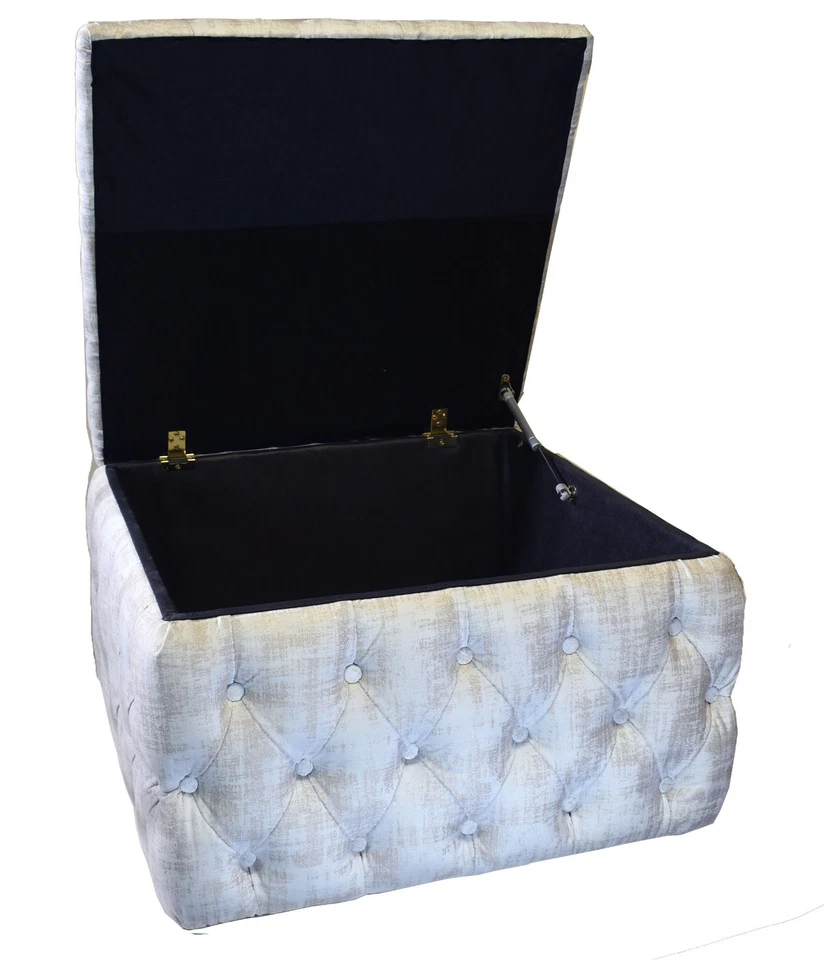 Hand Made Bespoke Footstool/Coffee Chesterfield Upholstery Ottoman - Image 2 of 2