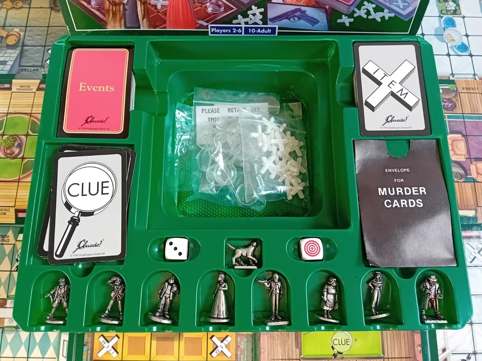 Vintage 1995 Waddingtons Cluedo? Super Sleuth Board Game Complete  - Image 2 of 4