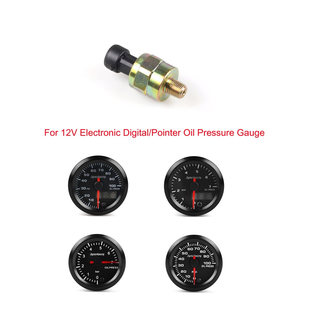 Electronic Oil Pressure Sensor Sender Switch 1/8npt for Digital & Pointer Gauges