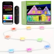 Permanent Outdoor Lights APP Smart RainbowColor RGB IC Eaves Lights 60ft/120ft 