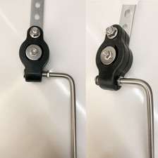 90º UNIVERSAL Stainless HOOK EXHAUST HANGER BRACKET WITH RUBBER GROMMET