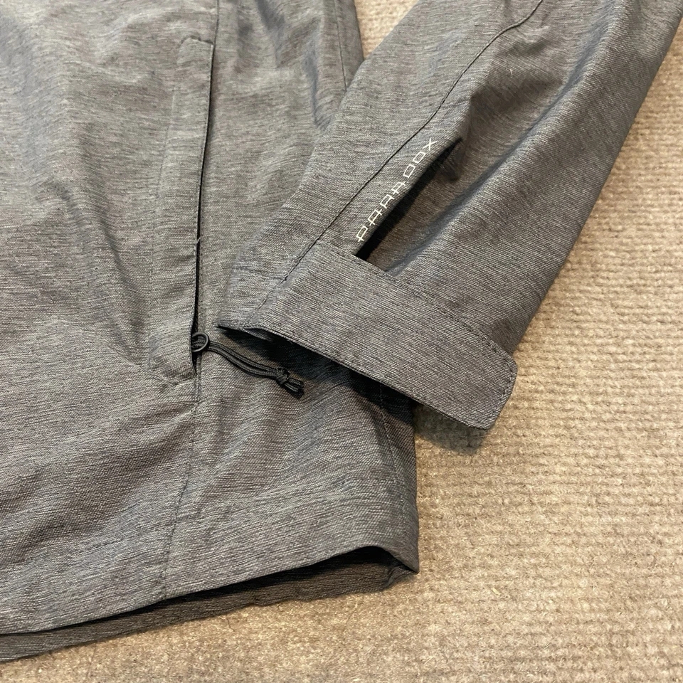 Paradox Rain Jacket Men Medium Gray Full Zip Hiking Outdoor Lightweight Packable - Image 3 of 4