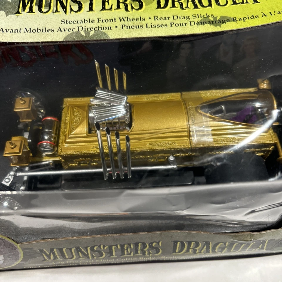 Ertl American Muscle The Munsters Dragsters Dragula 1:18 Diecast - Dorado Foto 2 de 4