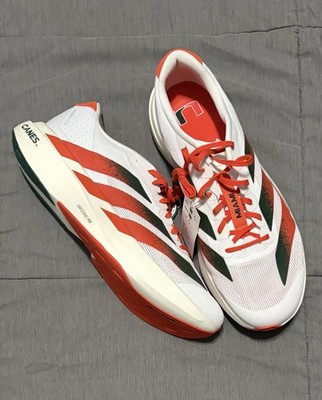 adidas adizero Evo SL Miami Hurricanes Lightweight Running Shoes White