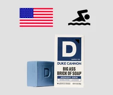 Duke Cannon Midnight Swim Big Ass Brick of Soap New Design 10 oz Benefits Vets