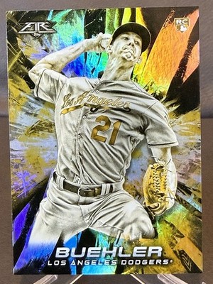 2018 Topps Fire Walker Buehler #139 Gold Minted RC Dodgers