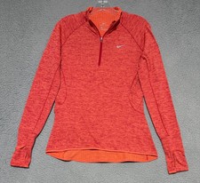 Nike Dri-Fit 3/4 Zip training fleece Running Jacket womens Size Small Thumbholes