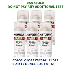 Rust-Oleum 7701830-6PK Stops Rust Spray Paint 12 oz Gloss Crystal Clear 6 Pack