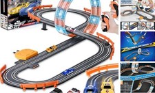 Slot Car Race Track Sets with 4 Slot Cars, Ideal Birthday Xmas Gifts Toys for