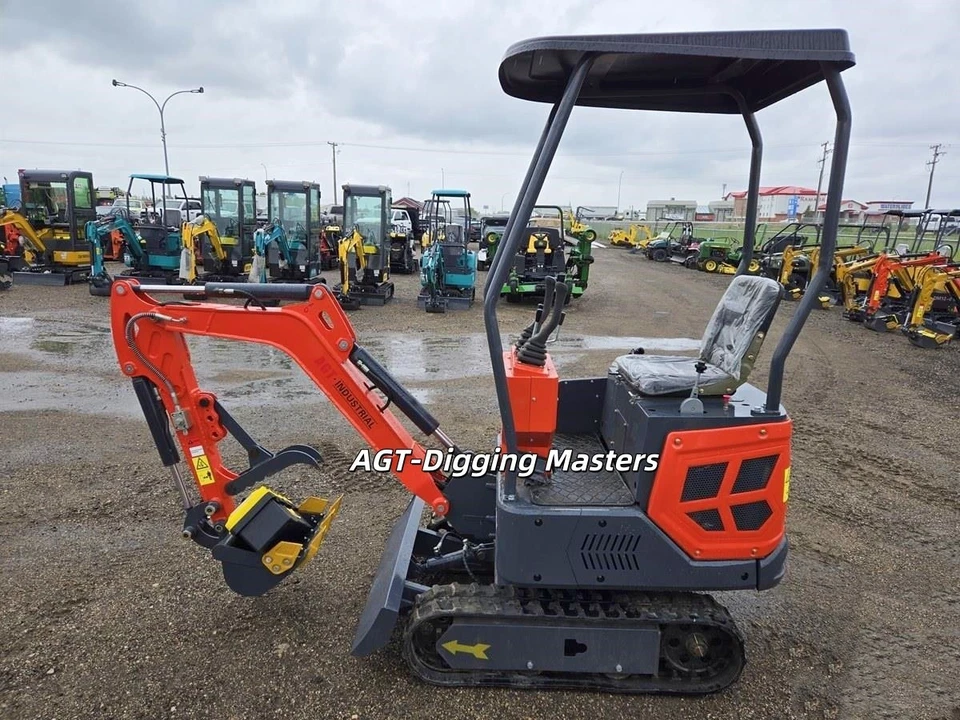 AGT DJ14 Mini Excavator - Side View