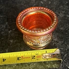Vintage Fenton Marigold Carnival Glass "Holly" Toothpick Holder