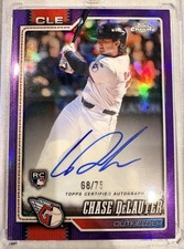 Chase DeLauter Chrome 2026 Purple Refractor /75 Auto