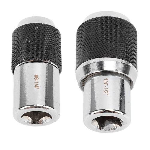 2Pcs Tap Sockets 3/8 Drive Adjustable Socket Set Adapter 6-1/4in 1/4in-1/2in New - Picture 9 of 23