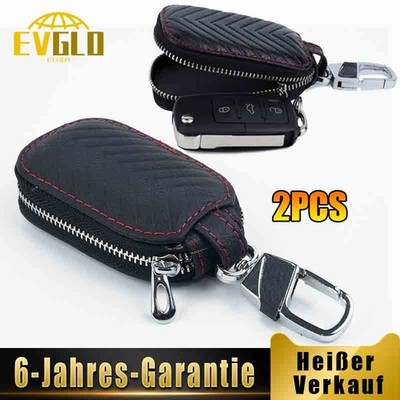 2PCS Universal Autoschlüssel Tasche Schlüssel Schutz Etui Hülle Bag Schwarz