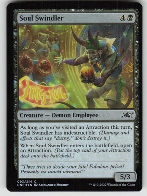 Soul Swindler 93 Common Unfinity Magic: The Gathering Foil Near Mint