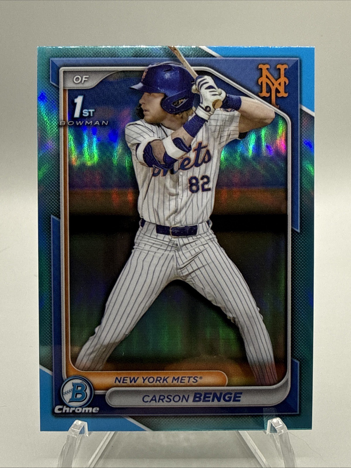 2024 Bowman Draft 1st CARSON BENGE Chrome Sky Blue Refractor #BDC-28