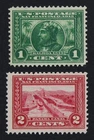 CKStamps: US Stamps Collection Scott#397 398 1c 2c Mint H OG