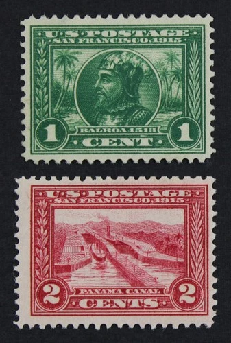 CKStamps: US Stamps Collection Scott#397 398 1c 2c Mint H OG
