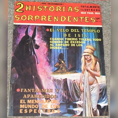 1 1972 2 Historias Sorprendentes 3 MX Horror Goddess Vintage Terror Magazine 