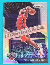 2020-21 Prizm Dominance Silver #15 Zion Williamson NO Pelicans Card Q7