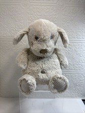 STEIFF Baster Puppy Dog 240591 Button In Ear Gray Plush Cuddly Friends 11