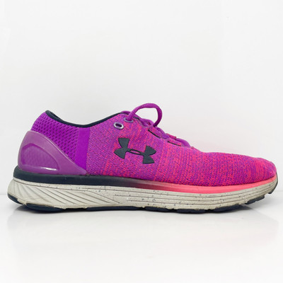 Under Armour Womens Charged Bandit 3 1298664-959 Pink Running Shoes Sneakers 9