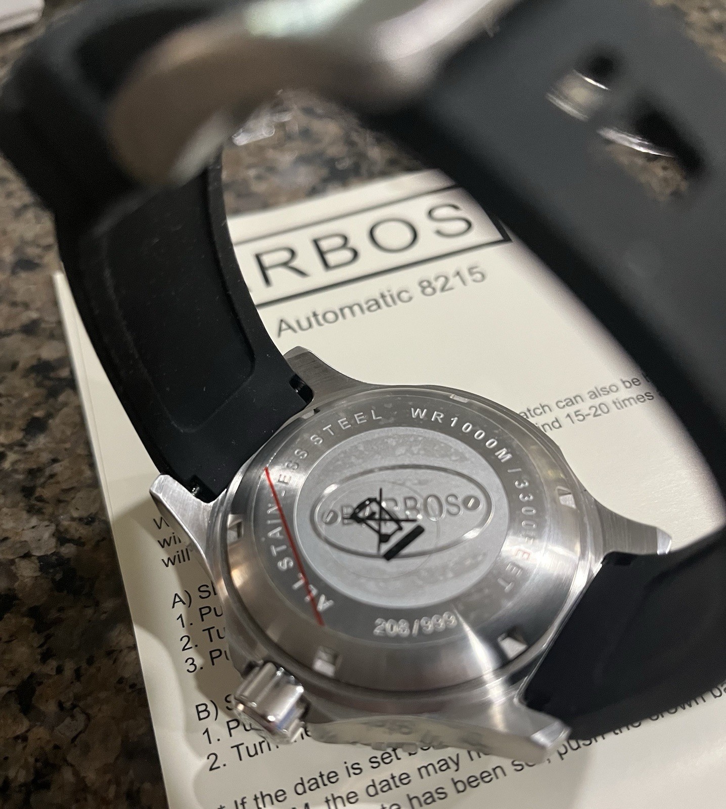 Barbos Marine Blue Automatic Diver Watch-Rare image 6