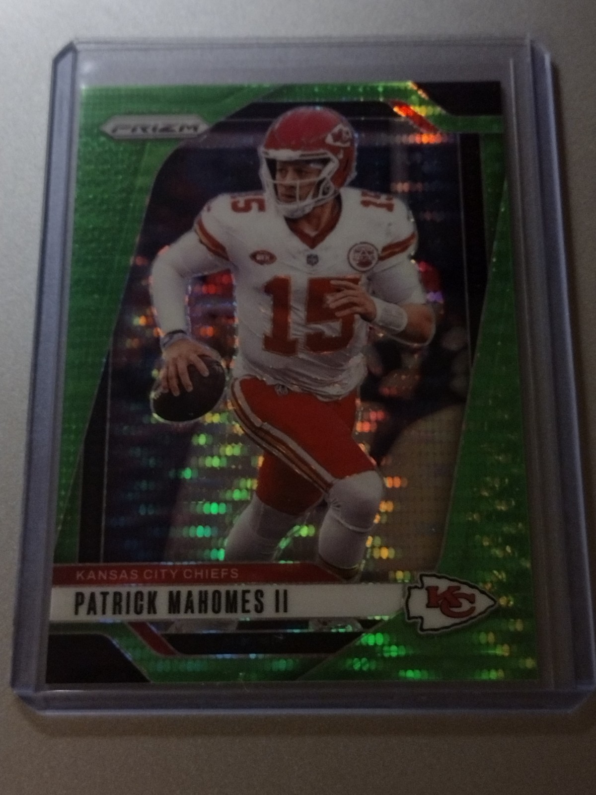2024 Panini Prizm Patrick Mahomes II Green Prizm #138