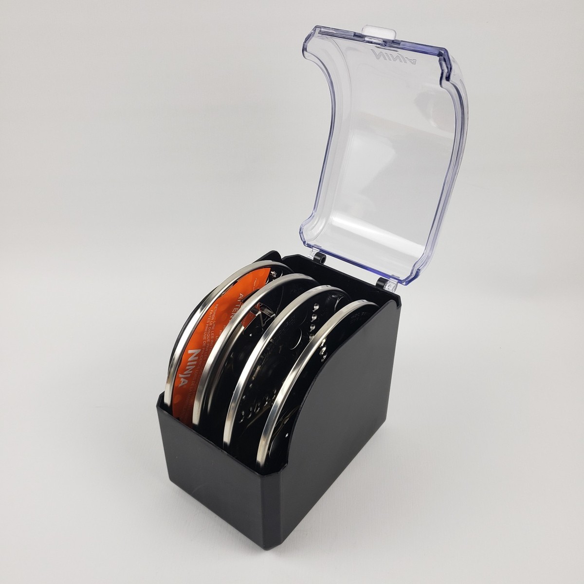Ninja Food Processor Disc Blade Set of 4 & Storage Box Container