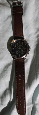 Tommy Hilfiger Men's Quartz W/  Brown Leather Strap 