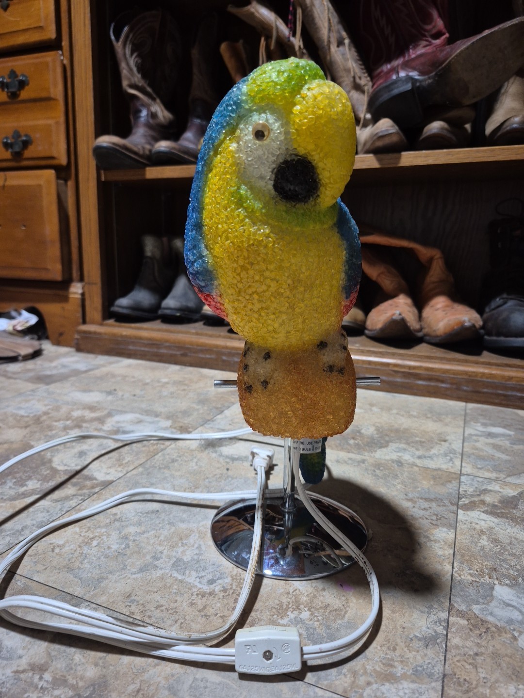 Vintage Parrot Popcorn Plastic 13