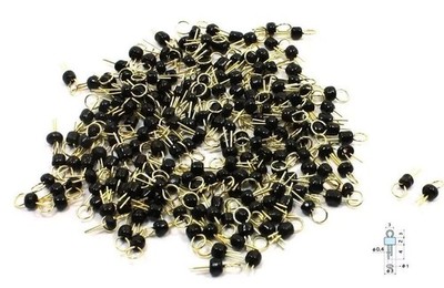20Pcs Black Gold Tone Soldering PCB Board Breadboard Test Point Pin NEW YL #zc