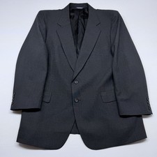 Kuppenheimer Men's 2-Button Suit Jacket Blazer Charcoal Gray Size 46 Made in USA