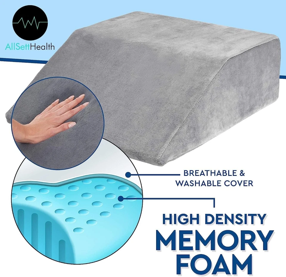 Almohada elevadora de piernas - Almohada elevadora de piernas de espuma viscoelástica | Cuña reposapiés Foto 4 de 4