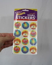 Vintage Scratch ‘n Sniff Stinky Stickers "School Time" APPLE Scent pack 60 NEW