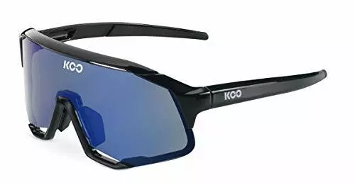 Gafas de sol deportivas KOO demos-ciclismo lentes Zeiss marco negro lentes azules - Imagen 1 de 1