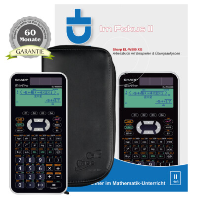 Sharp EL-W550 XG +Schutztasche +Buch + Garantie auf 60 Monate