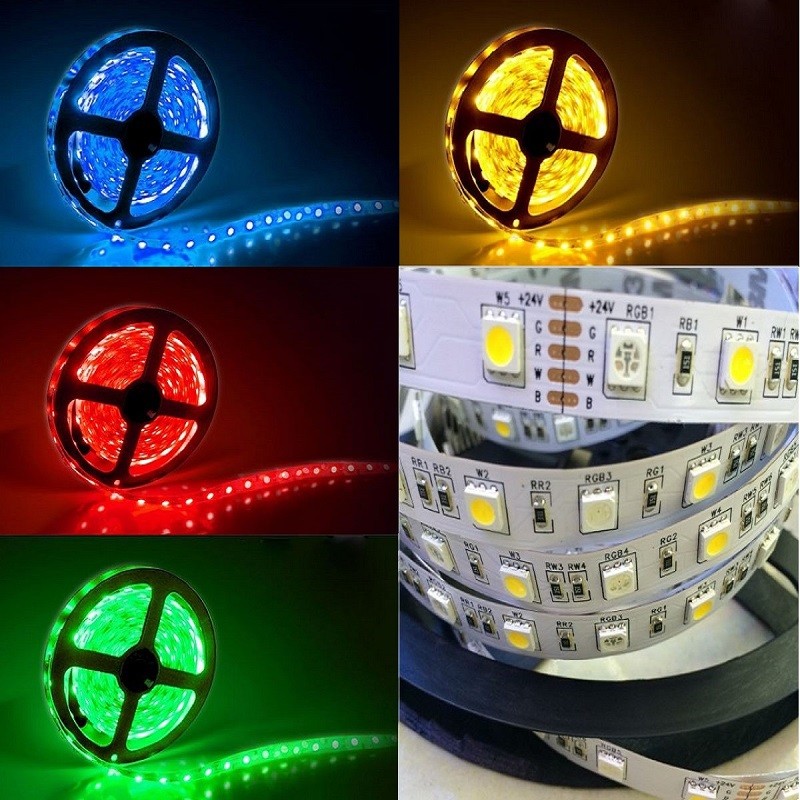 5m Grünes LED Strip Band IP20 (30 LED/m) - Selbstklebend Mit Hohlstecker-Buchse Für Innenbeleuchtung