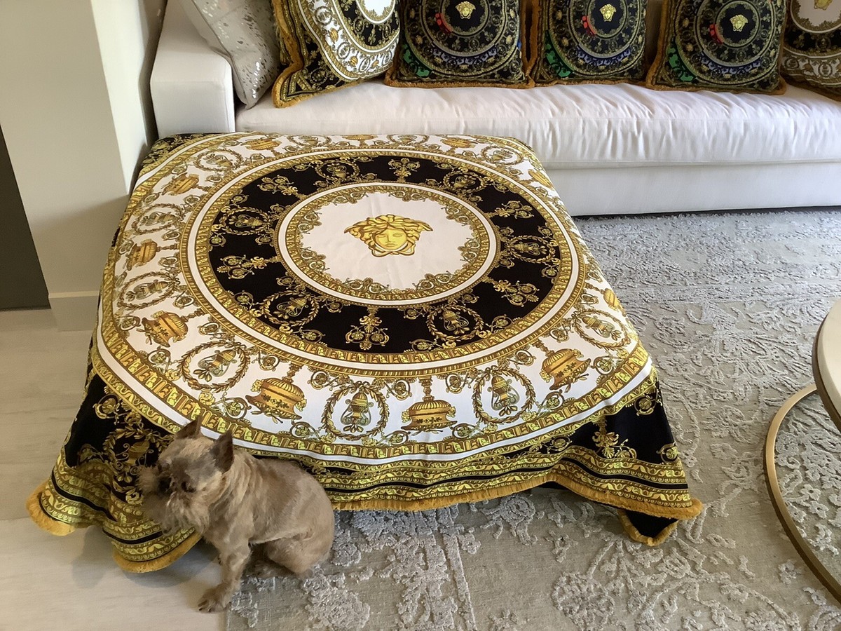 Versace Heavy Velvet Upholstery Panel 55”55” Home Goods Furniture
