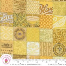 Moda CURATED IN COLOR 7461 14 Yellow Cheater Print CATHE HOLDEN Quilt Fabric