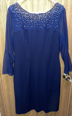 green emerald velvet dress Alex Evenings Women's Boat Neck Crepe Ball Gown - Navy