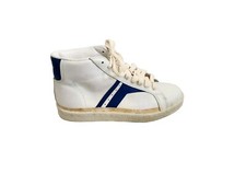 Vintage 80s Pro Keds Shotmaker Leather White/Royal MK-1125M Hi Top Sneakers 7.5