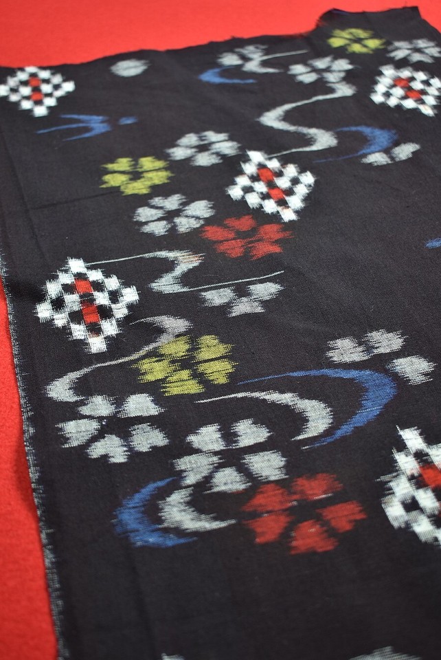 Japanese Textile Vintage Cotton Antique Patch Indigo Blue KASURI 31.1